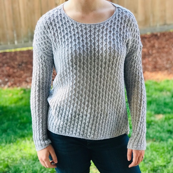 ⚡️⚡️JCPenney Cute Detailing Gray Knit Sweater⚡️⚡️ - Picture 3 of 6